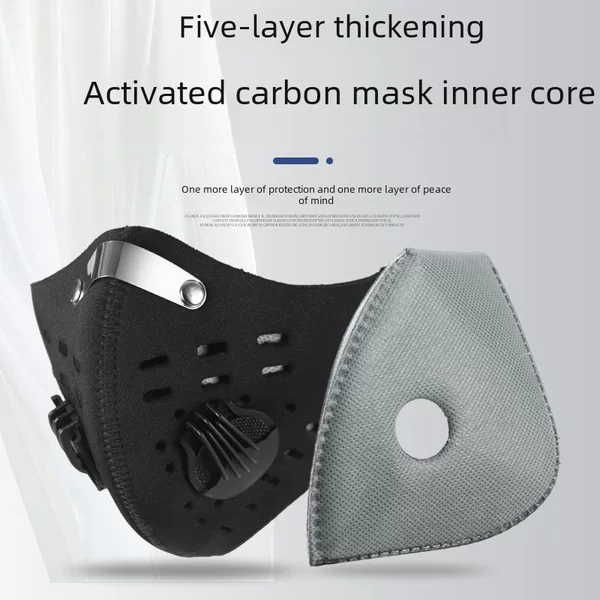 Filter Outdoor Mountain Bike Riding Mask Activated Carbon Face Mask pm2.5 Anti-Haze Warm and Dust-proof
