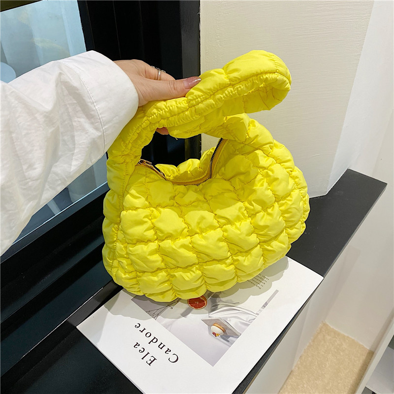Bolsa bolsa de las axilas Nuevo cos nube bolsa de nicho de comercio exterior solo hombro bolsa de las mujeres de gran capacidad plisada bolsa de burbujas