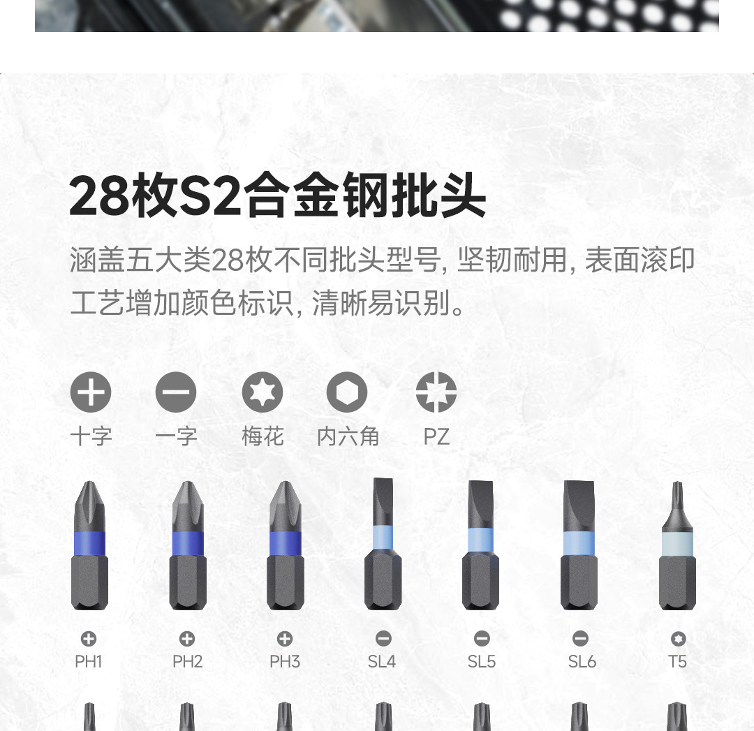 Duke DUKA welding factory new 40 in 1 ratchet screwdriver set RS2, with socket tool made from S2 material