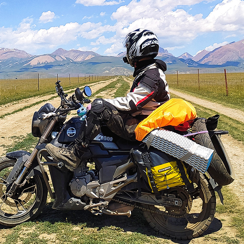 Locke Brothers Rear Seat Waterproof Backpack Riding Tail Knight Travel Storage Equipment Motorcycle Hanging Bag_voghion.com