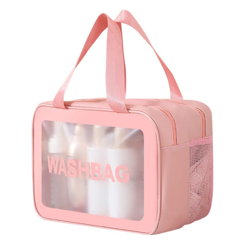 Internet celebridad húmeda y seca separación bolsa de cosméticos mujer PVC impermeable gran capacidad bolsa de almacenamiento viaje multifuncional bolsa de lavado bolsa