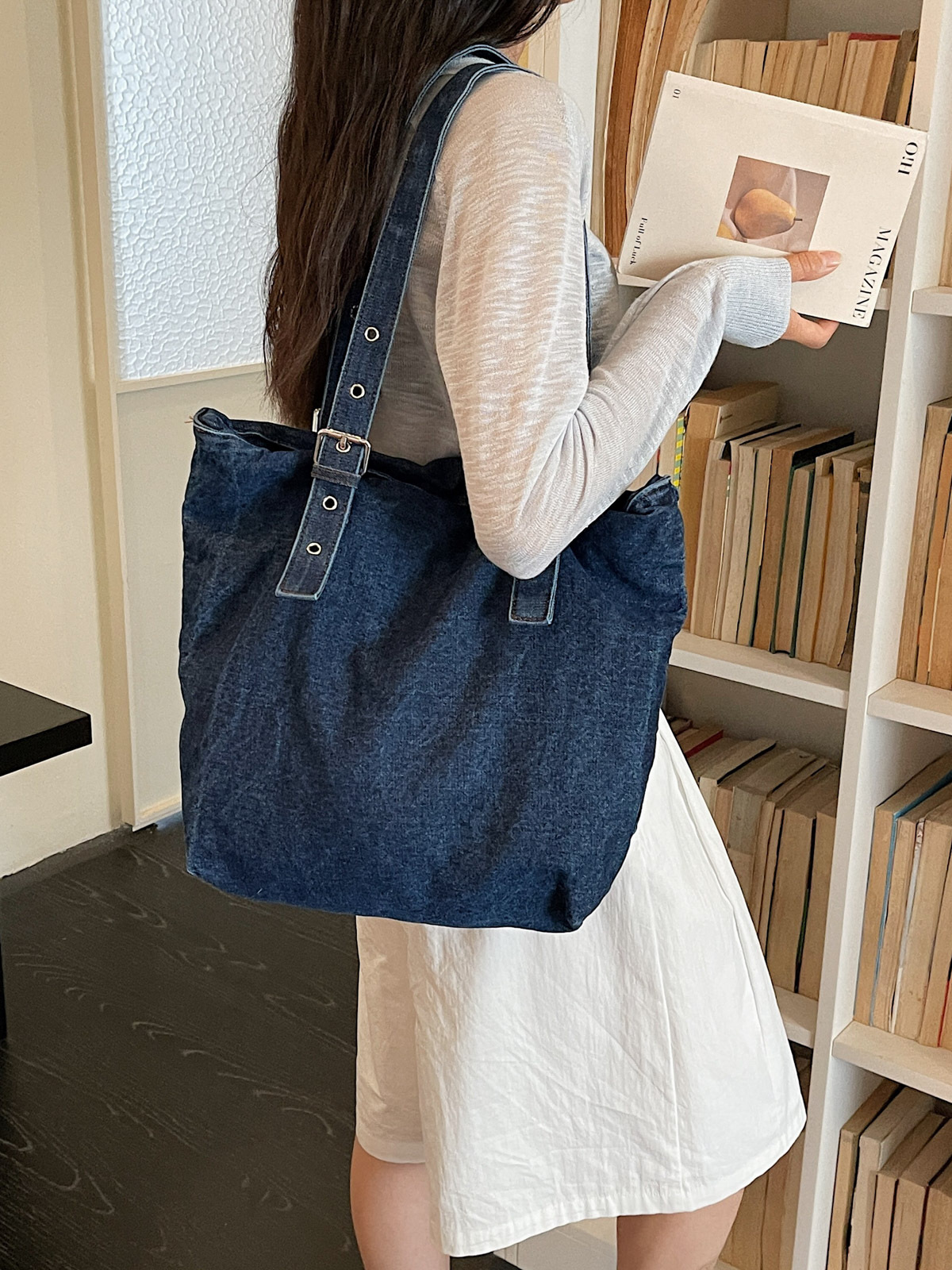 Bolso retro de gran capacidad para mujeres 2026 nuevo estilo vaquero de moda bolso de hombro de brazo de viaje ocio bolso de mano