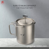 Pure titanium Teapot Coffee pot coffee Filter cup French press pot household French Filter pressure pot