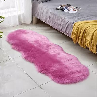 Avtomobil döşəmə paspasları: Mat Long Blanket Sofa - rose-red-60x-90cm-two-round
