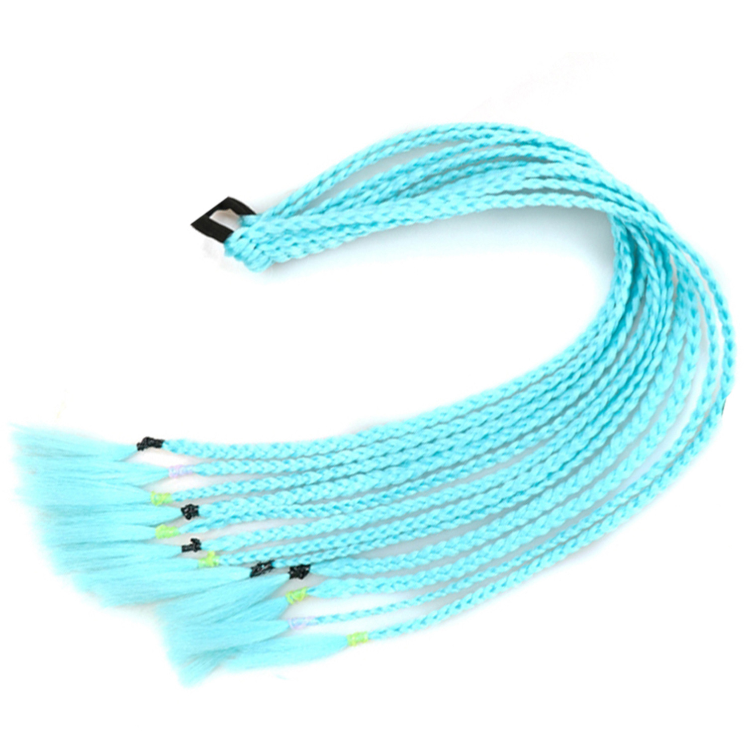 Inventario al por mayor colorido trenzas de tres hebras africanas trenzas sucias trenzas de caballo recogidas en stock Inventario