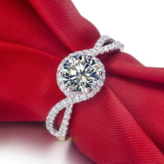Новое монок diamond кольцо, углеродное diamond кольцо, закрученное кольцо, завод оптом 1 ct кольцо