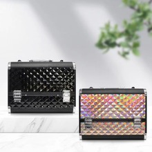 大号三层手提化妆箱纹绣美容批发专业纹绣铝合金收纳箱大容量