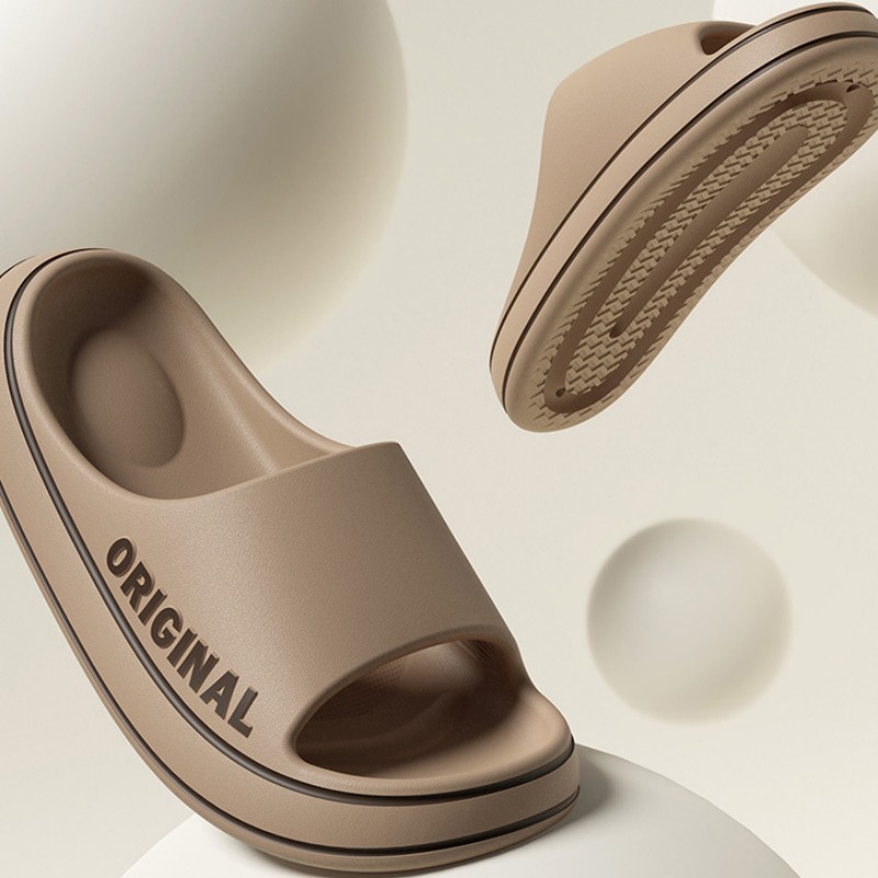 Zapatillas de los hombres de verano al aire libre baño Baño interior hogar fondo grueso más tamaño par sandalias zapatos de mujer hombres