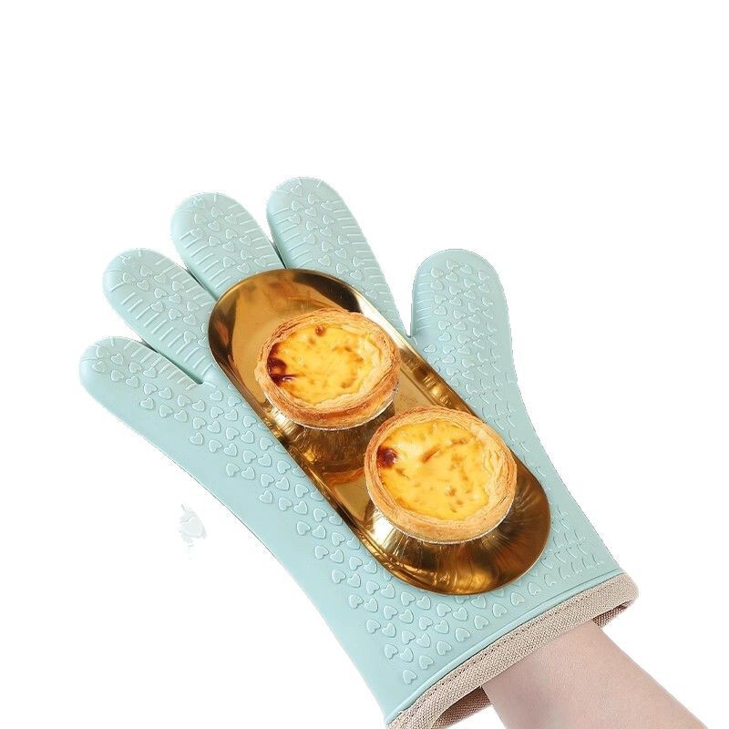 キッチンオーブン用の断熱性と厚みのあるシリコン製の火傷防止手袋、ベーキング、高温耐性、滑り止め、耐熱、電子レンジベーキング用|undefined