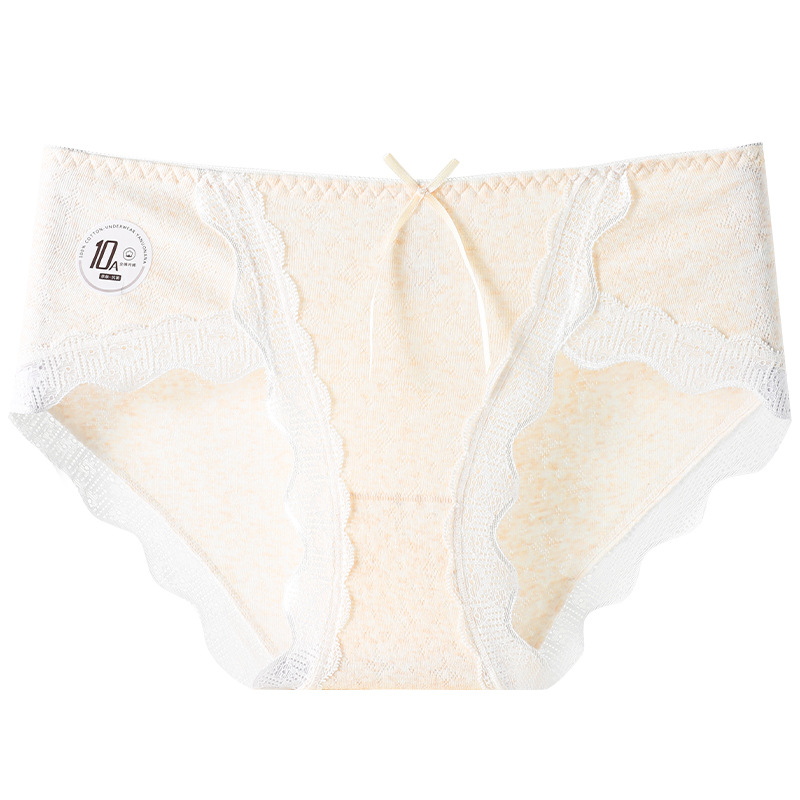 Hijo de algodón para bebés de clase A. Pantalones de lógica de encaje sexy, 10A algodón antibacteriano, pantalones cortos de entrepierna image 8