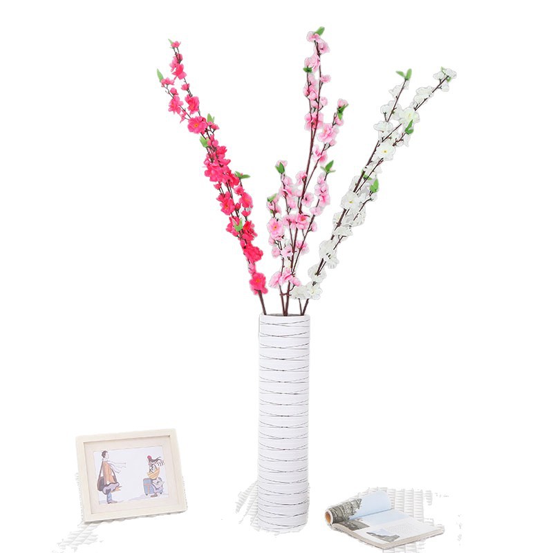 Ramas de flores de melocotón simuladas ramas falsas ramas falsas flores de melocotón decoración de boda al por mayor en stock