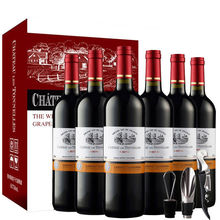 图利斯法国原酒进 图利斯系列 干红葡萄酒年货礼品 750ml 整箱6支