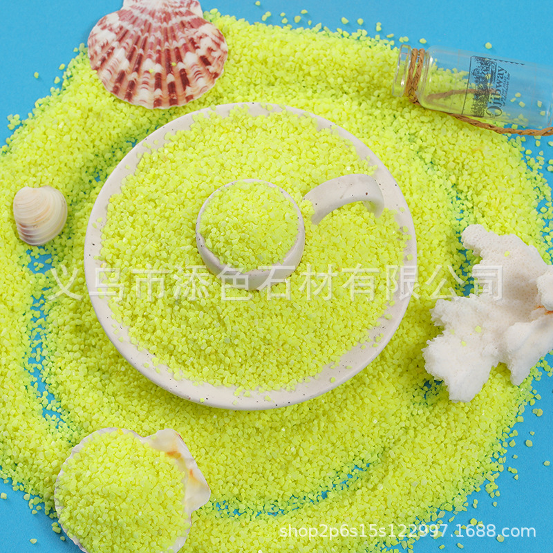 Amarillo fluorescente 10 - 20 mallas 1 kilogramo