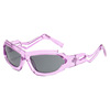 04078 Personal punk style sunglasses female Y2K Millennium Future Sensing Sensing Moldosper Cross -border Bagitar