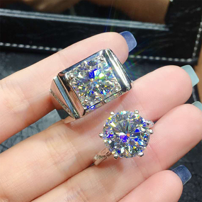 Fashion Solid Color Copper Inlay Zircon Rings 1 Piece