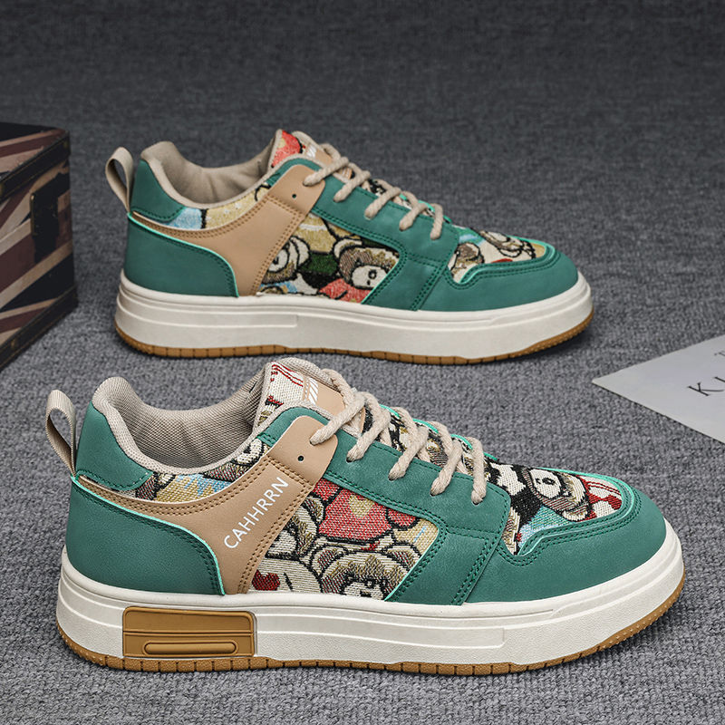 Chaussures de sport pour hommes, petites chaussures respirantes, décontractées, polyvalentes, semelle épaisse, antidérapantes, à la mode, pour étudiants, nouvelle collection été 2023_voghion.com