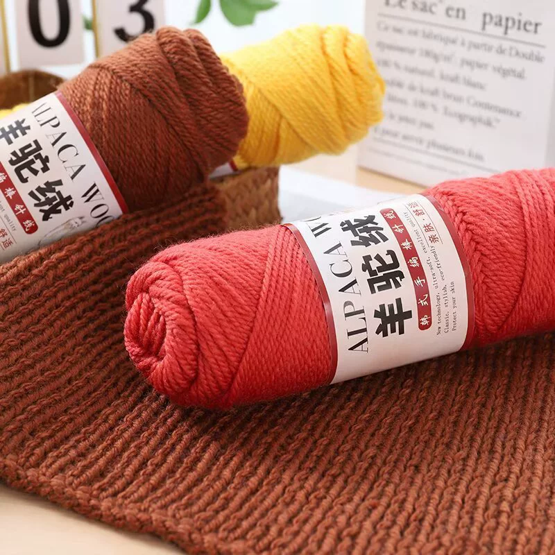 Моток пряжи альпака velvet, 100 г, для вязания шарфа, свитера, куртки — мягкая и тёплая
