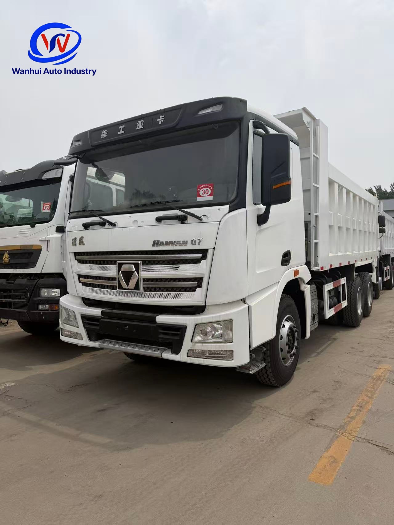 XCMG G76x4 dump truck, 30-40 tons, hydraulic dump, diesel-powered, suitable for Central Asia