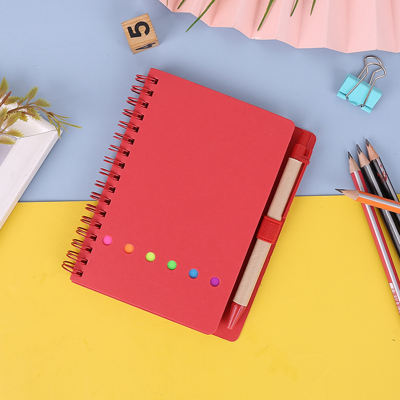 Cuaderno Creativo con Notas Adhesivas de Papel Kraft para Publicidad Transfronteriza, Combinación de Etiquetas Adhesivas e Índice