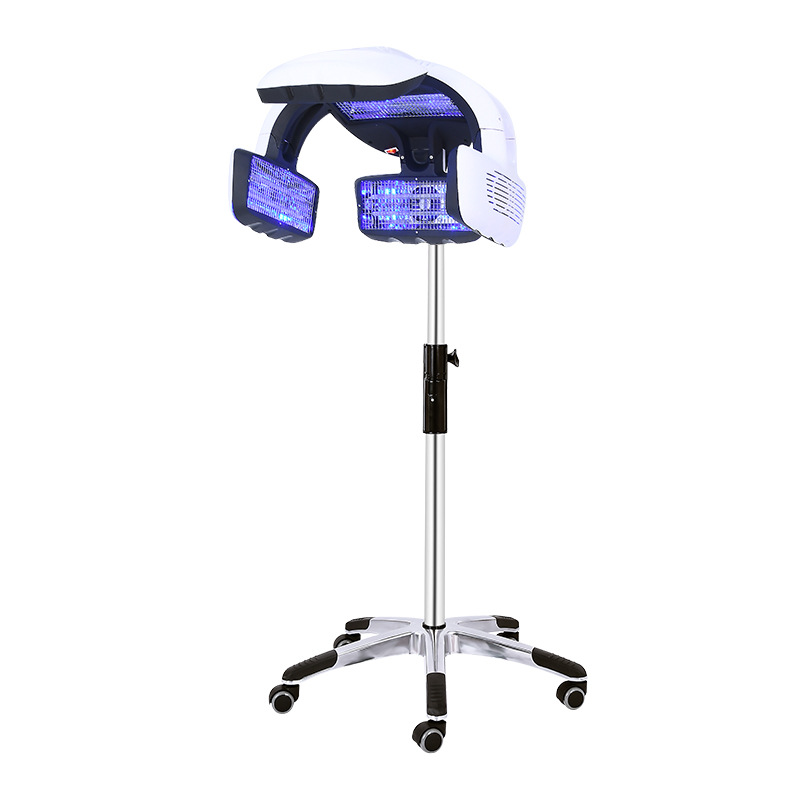 Pie vertical de aleación de aluminio (luz azul)