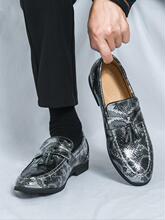 D 19137 Snake Print Loafer Men's Shoes �����ָ�Ь �羳����
