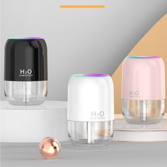 カラフルなクロスボーダー加湿器、USBスプレー、静音、デスクトップ、家庭用、ポータブル、車載、小型、ミニ、雰囲気ランプ、卸売
