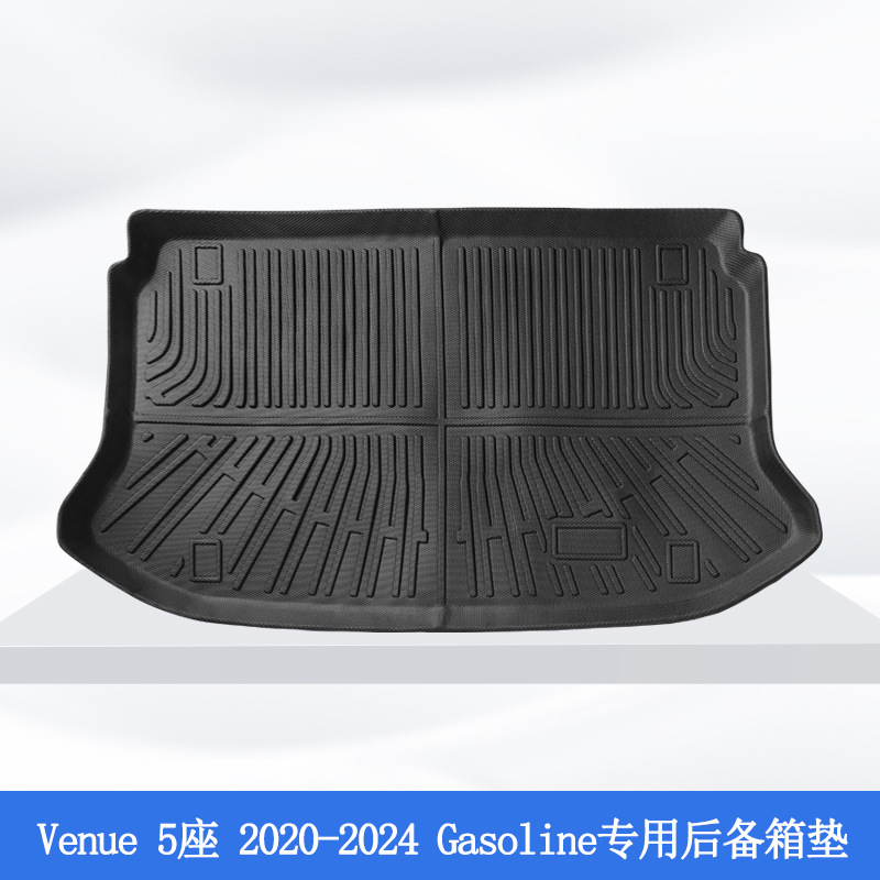 Aplicable a Corea del Sur 20 - 24 Hyundai Venue 3D todo el tiempo material TPE almohadilla de pie maletero almohadilla antisucio