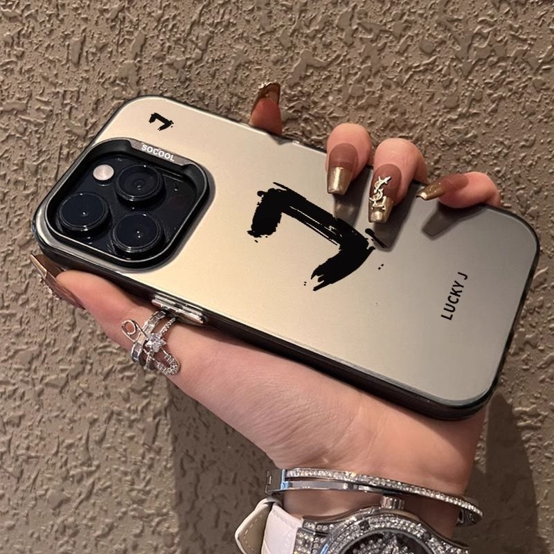 ラッキーアルファベットはアップル15携帯ケースiPhone14promax/13/12/11高級xs/xrのアイデアを適用する|undefined