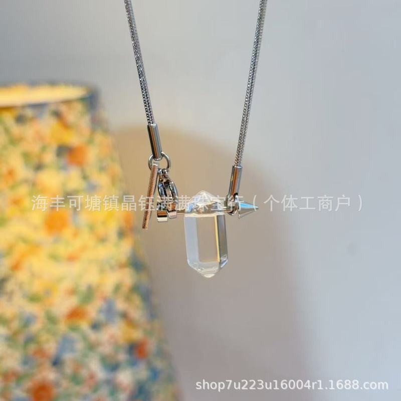 像丘比特之箭的钛钢链子项链男女精致高级感甜美轻奢锁骨链|undefined