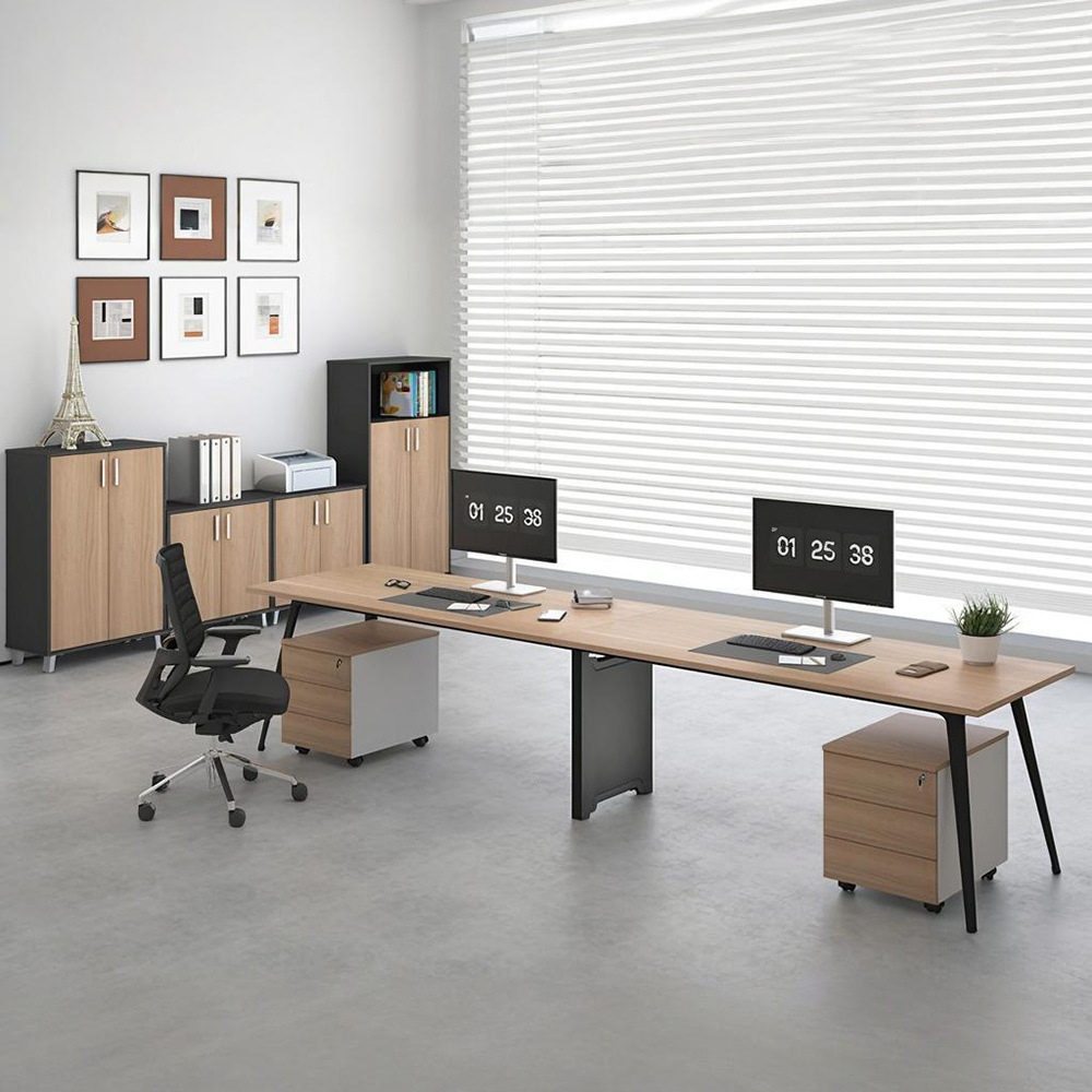 Mesa de computadora de doble persona, escritorio de escritorio, escritorio de escritorio, escritorio de escritorio, escritorio de escritorio simple