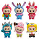Cross-Border Best-Selling Six Labubu Figures Labubu Cos Stitch Spongebob Cartoon Model Ornaments