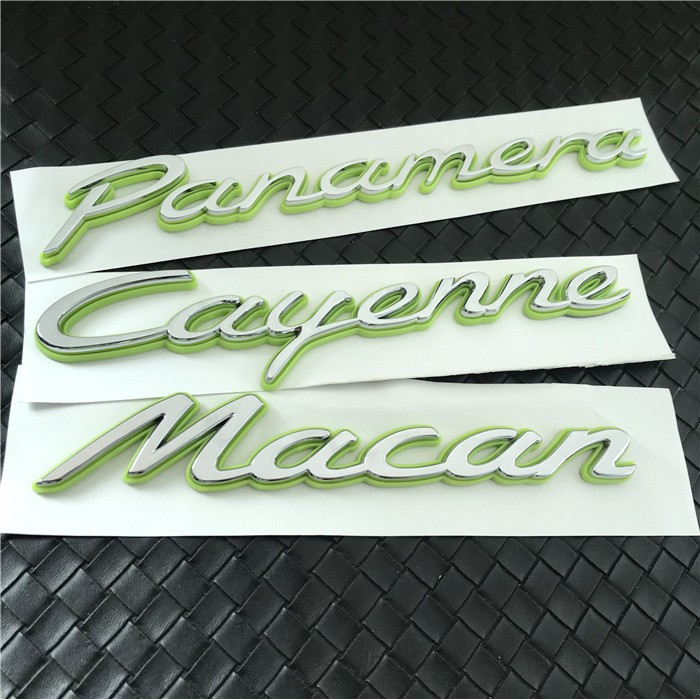 Suitable for Porsche New Energy Car Logo Macan Panamera Panamera4S Green E-Hybrid Tail Logo