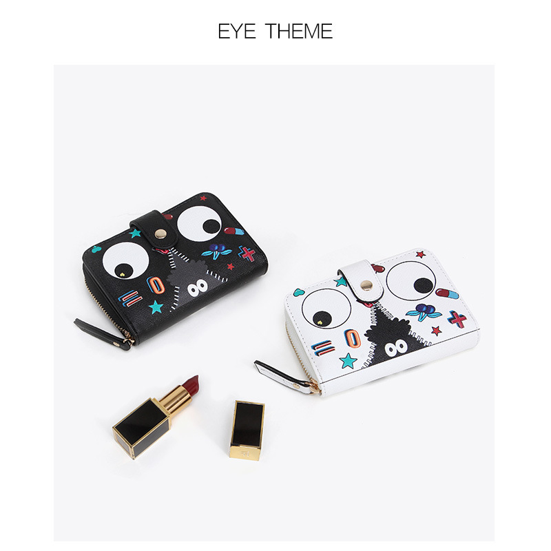 OJO THEME2022 nueva moda Larga cartera de las mujeres gran capacidad impreso lindo monedero del embrague