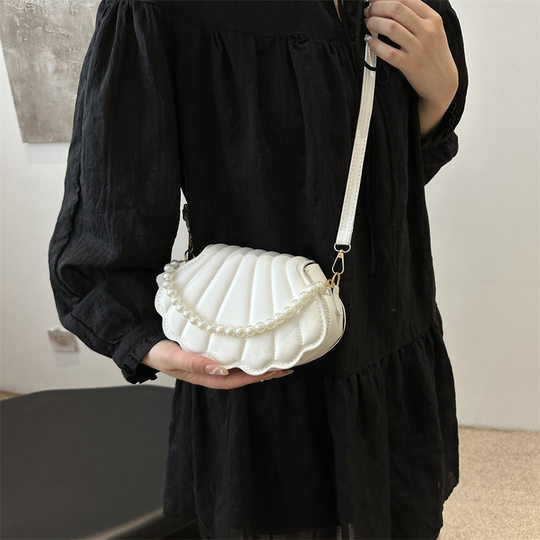 Beautiful Trendy Personalized Bag Women's 2024 Summer New Fashion Shoulder Bag Simple Casual Crossbody Bag Shell Bag