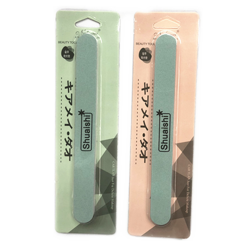 美甲工具海绵搓条 高弹棉双面磨砂指甲锉修甲挫条