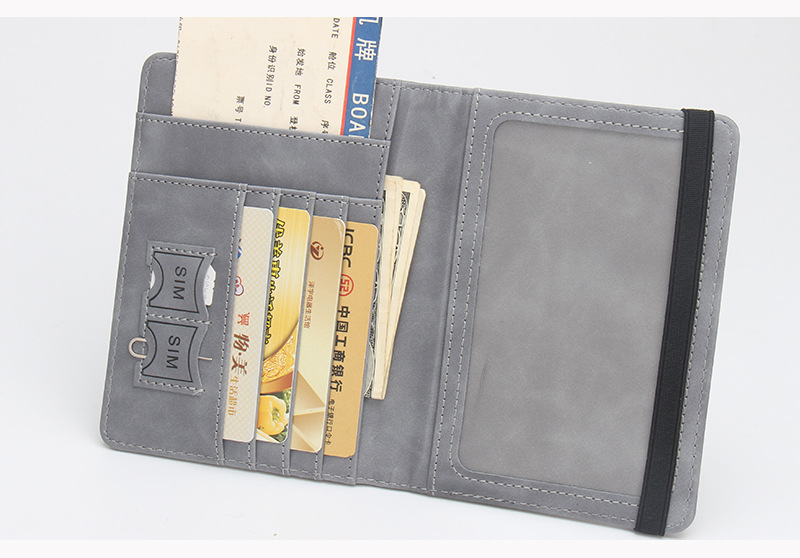 Pu Leather Material RFID Function Map Pattern Women's Business Map Pu Leather Rfid Passport Holders