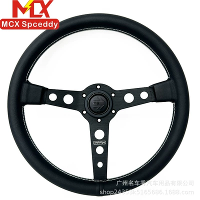 Cross-border best-selling car modification p5 square Steering wheel - white-line