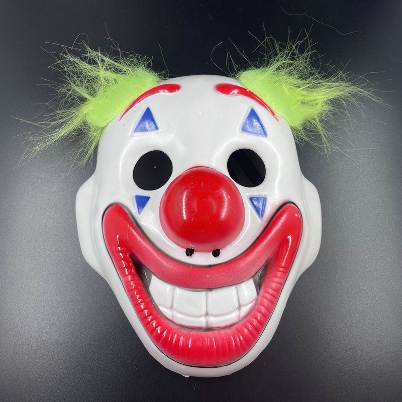 Halloween mask wig clown mask cosplay party supplies Fool's Day funny mask facial mask