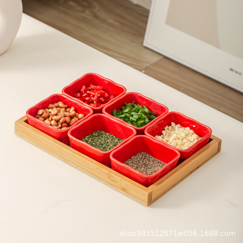 레드 6 그리드 로그 플레이트