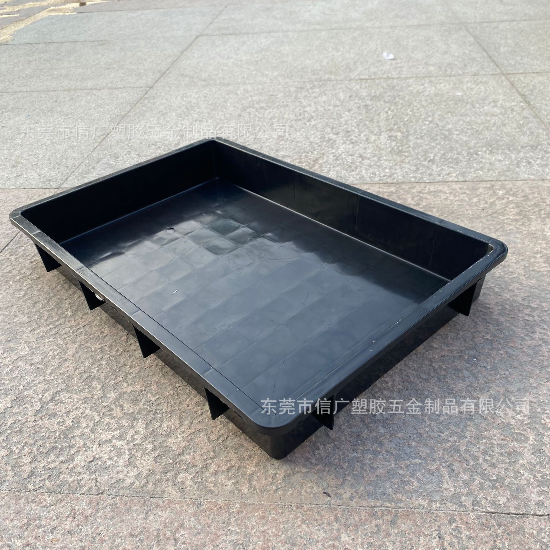 塑料方盘防静电周转箱黑色ESD电子物料盒静电胶框收纳盒配件托盘