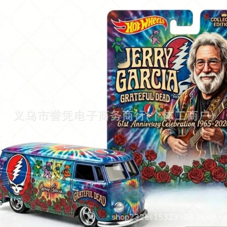 Cross-Border New Product Hot Wheels Jerry Garcia 61St Bus Hot Wheels 61St Anniversary Bus Cross-Border New Product Hot Wheels Jerry Garcia 61St Bus Hot Wheels 61St Anniversary Bus