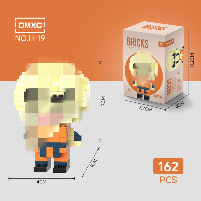 Modelo de Bloques de Construcción en Miniatura de Plástico DIY