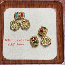 ��ɫ18K�ŷ����Ƕ��U�ձ���m�ű�ɫ���~�����ֹ�diy��朒����
