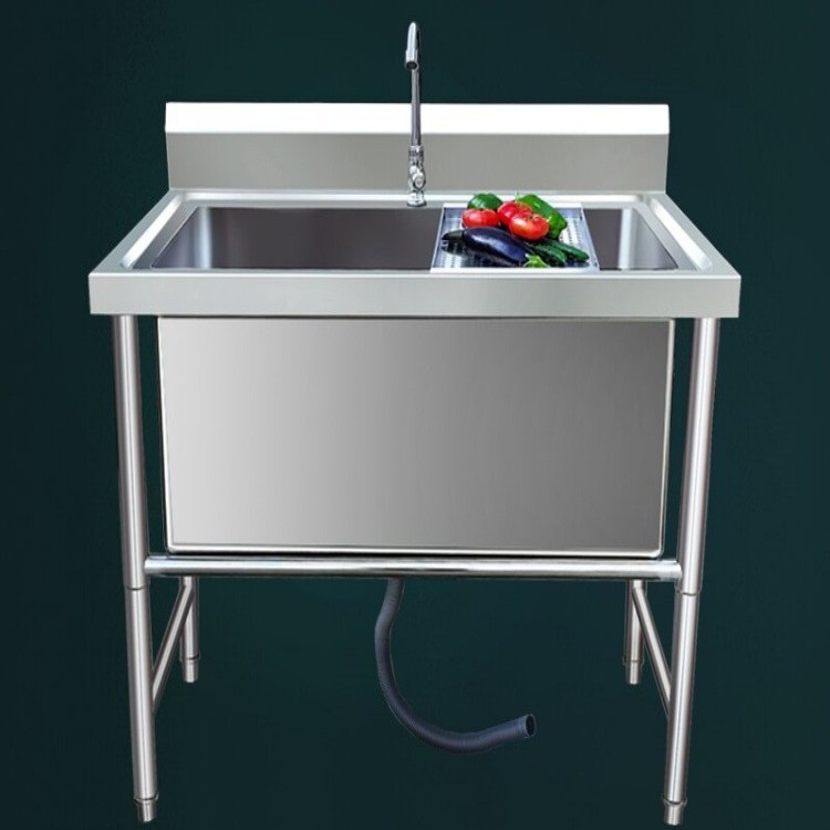 304 acero inoxidable descongelación piscina comercial gran fregadero espesado lavavajillas lavabos de verduras piscina de remojo lavabos de cocina