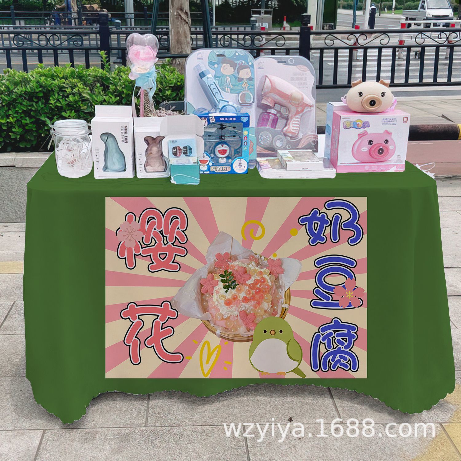 Mantel de tofu con leche de cerezo