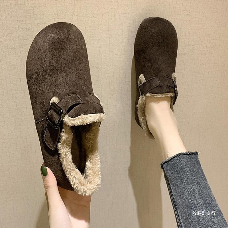 Retro fashionable insulated winter non-slip low keep warm low boots