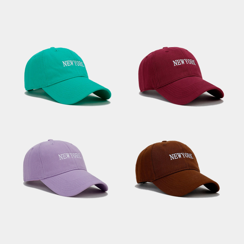 Estilo coreano nuevo NEWYORK bordado suave superior cara de aspecto pequeño casquillo de pico de los hombres y las mujeres de otoño al aire libre sol-prueba gorra de béisbol de moda