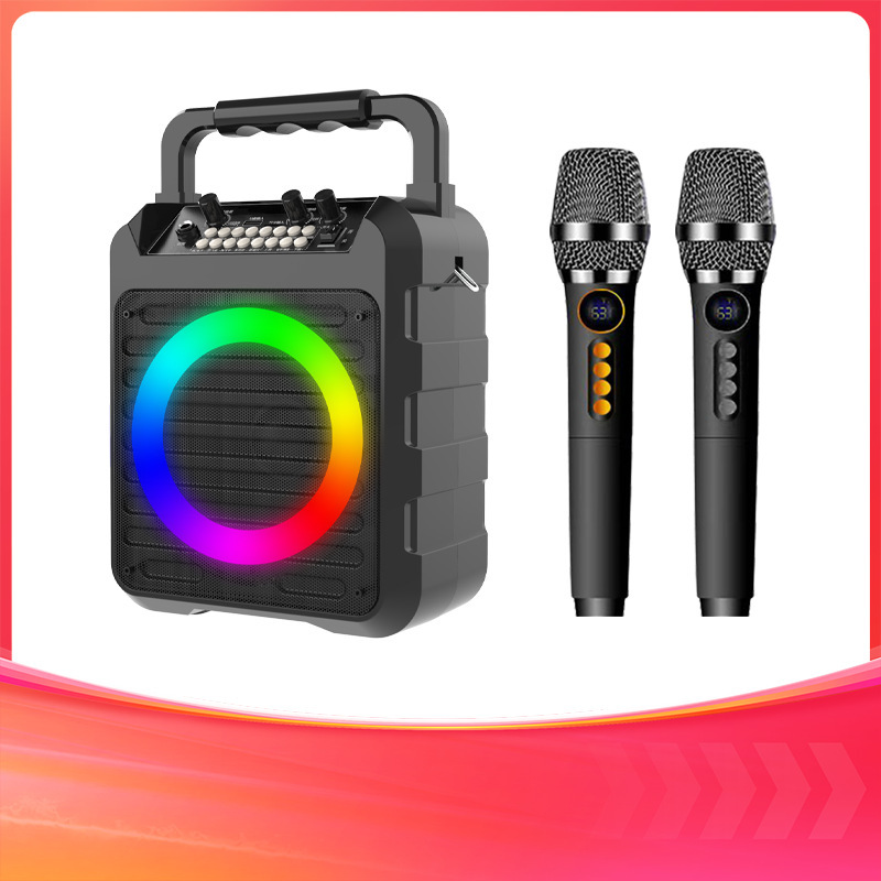 Portable Wireless Bluetooth Speaker with Microphone Square Dance Outdoor Party Party Square Dance Colorful Audio Party Portable Wireless Bluetooth Speaker with Microphone Square Dance Outdoor Party Party Square Dance Colorful Audio Party