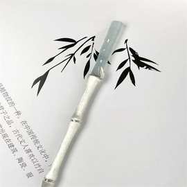 故宫玉竹发簪古风高级感新中式竹子发钗簪子盘发玉簪清冷感配饰女