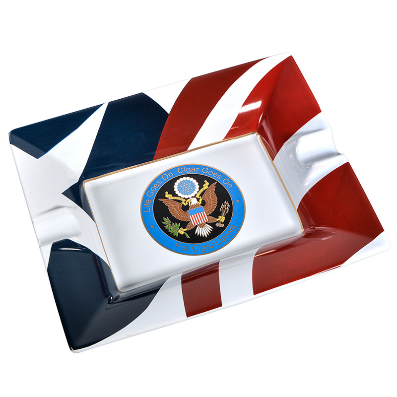 伟龙鑫批发雪茄烟灰缸 陶瓷雪茄缸家用客厅创意烟灰缸雪笳专用缸